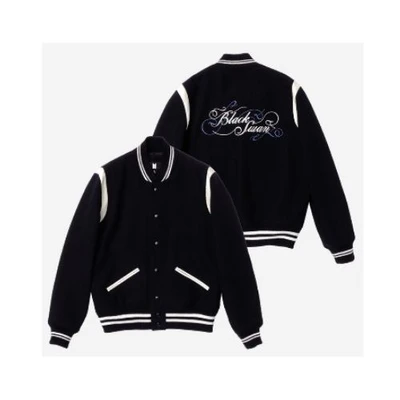 Gambar Bts Ukuran L Bs Bomber Jacket - Hitam