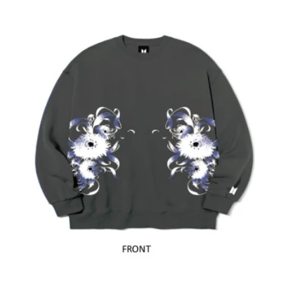 Gambar Bts Ukuran L Bs Sweatshirt - Abu-abu Tua