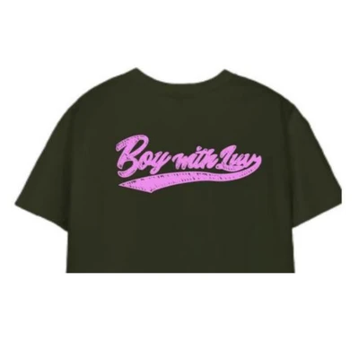 Gambar Bts Ukuran L Tee 04 - Hijau Olive