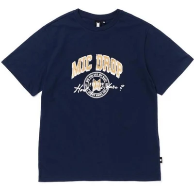 Gambar BTS Ukuran M Vs Tee 06 - Biru Navy