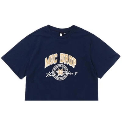 Gambar BTS Ukuran M Vs Tee 06 - Biru Navy
