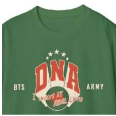 Gambar BTS Ukuran M Tee 08 - Hijau