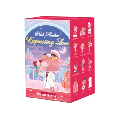 Gambar Pop Mart Minifigure Pink Panther Expressing Love Random