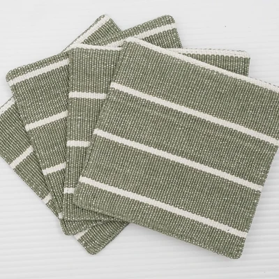 Gambar Pendopo Tatakan Gelas Tenun Set 4 pcs - Hijau