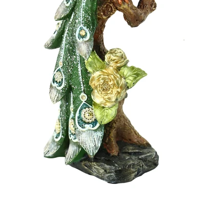 Gambar Informa Patung Miniatur Merak 33.5 cm V1 - Hijau Tosca