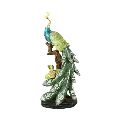 Gambar Informa Patung Miniatur Merak 39 cm V2 - Hijau Tosca