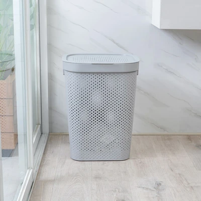 Gambar Informa Keranjang Laundry 44x35.5x57.5 cm - Abu-Abu