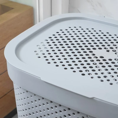 Gambar Informa Keranjang Laundry 44x35.5x57.5 cm - Abu-Abu