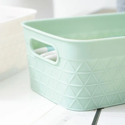 Gambar Informa Keranjang Serbaguna Waffle 16.5x10.8x6.5 cm - Hijau