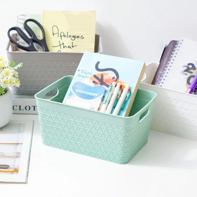 Gambar Informa Keranjang Serbaguna Waffle 22.5x15.8x11.5 cm - Hijau