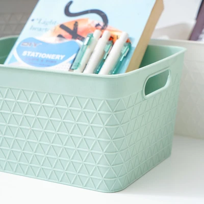 Gambar Informa Keranjang Serbaguna Waffle 22.5x15.8x11.5 cm - Hijau
