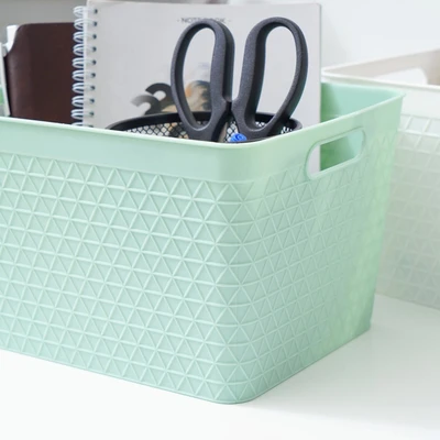 Gambar Informa Keranjang Serbaguna Waffle 25x20.5x15.8 cm - Hijau
