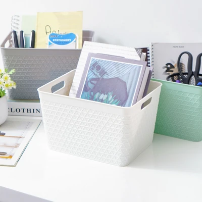 Gambar Informa Keranjang Serbaguna Waffle 25x20.5x15.8 cm - Putih