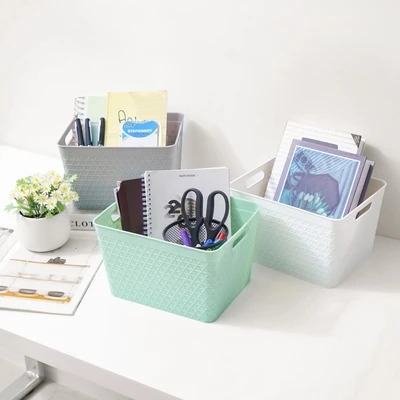 Gambar Informa Keranjang Serbaguna Waffle 25x20.5x15.8 cm - Putih