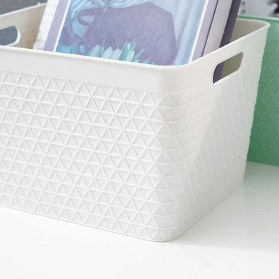 Gambar Informa Keranjang Serbaguna Waffle 25x20.5x15.8 cm - Putih