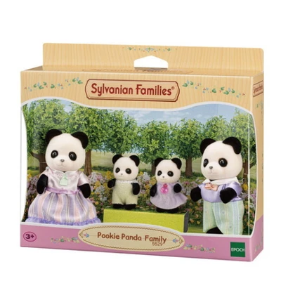 Gambar Sylvanian Families Set Boneka Hewan Pookie Panda Family Esff55290