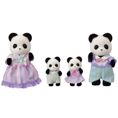 Gambar Sylvanian Families Set Boneka Hewan Pookie Panda Family Esff55290