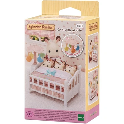 Gambar Sylvanian Families Set Crib With Mobile Esfu55340
