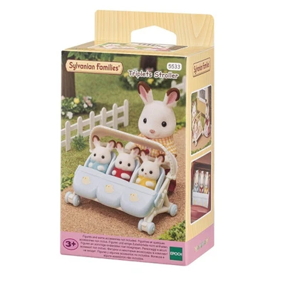 Gambar Sylvanian Families Set Triplets Stroller Esfu55330