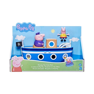 Gambar Peppa Pig Set Grandpa Pigs Cabin Boat F3631