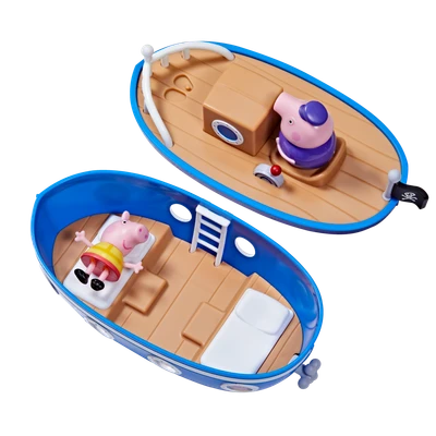 Gambar Peppa Pig Set Grandpa Pigs Cabin Boat F3631
