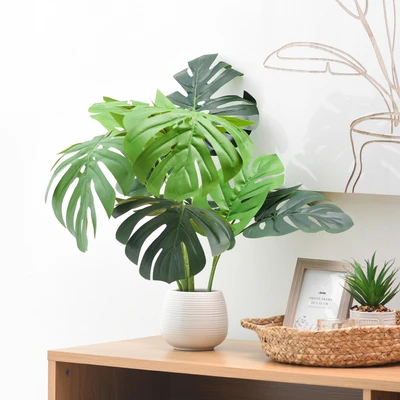 Gambar Informa Tanaman Artifisial Monstera Dengan Pot 13x13x60 cm - Hijau