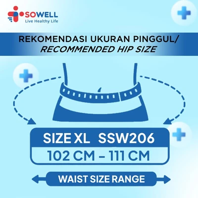 Gambar Sowell Ukuran XL Premium Waist Back Support Ssw205