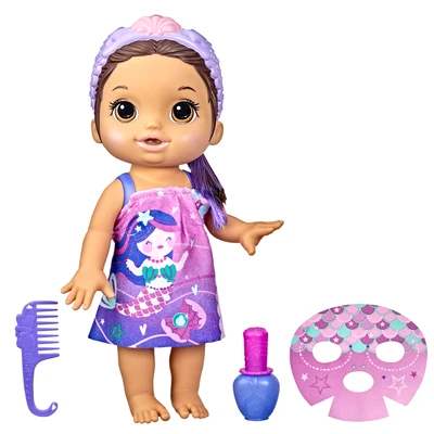 Gambar Baby Alive Set Boneka Bayi Glam Spa F3565 - Cokelat