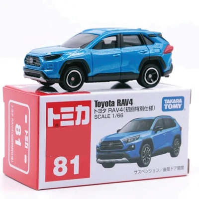 Gambar Tomica 1:66 Diecast Reg 081 Toyota Rav4 1st Ver - Biru