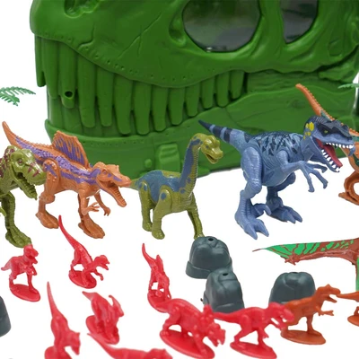 Gambar Chap Mei Set 45 Pcs Mini Figure Dino Valley Skull Bucket