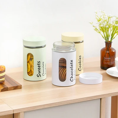 Gambar Informa Halston Stoples Kaca 950 ml Set 3 pcs Random