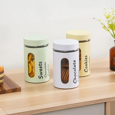 Gambar Informa Halston Stoples Kaca 950 ml Set 3 pcs Random