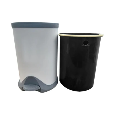 Gambar Selma Luna Tempat Sampah Pedal Plastik 11 Liter - Abu-Abu