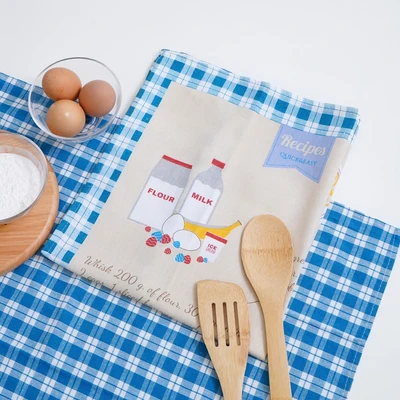 Gambar Informa Kain Lap Dapur Pancakes 45x65 cm Set 2 pcs - Biru