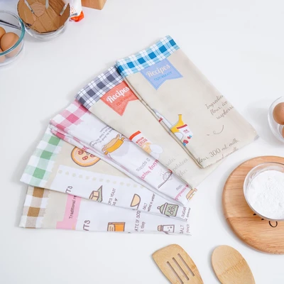 Gambar Informa Kain Lap Dapur Pancakes 45x65 cm Set 2 pcs - Biru