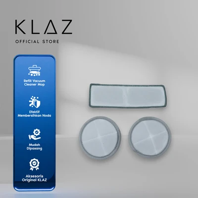 Gambar Klaz 3 Pcs Refill Kain Pel Penghisap Debu Cordless Dengan Mop