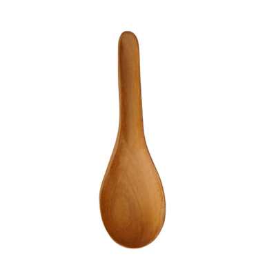 Gambar Pendopo Sendok Sup Kayu Jati 13 cm
