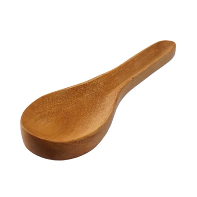 Gambar Pendopo Sendok Sup Kayu Jati 13 cm