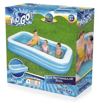 Gambar Bestway Kolam Renang Anak Rectangular 54009 - Biru