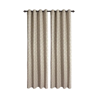 Gambar Informa Gorden Jacquard Embro 135x250 cm Set 2 pcs - Krem