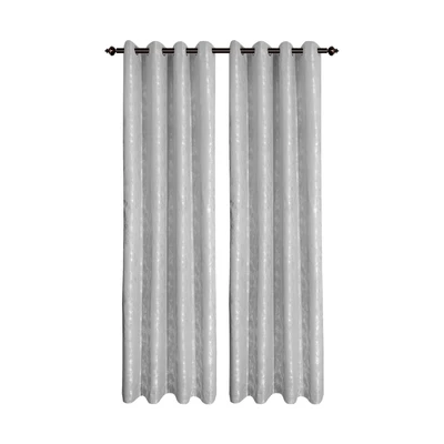 Gambar Informa Gorden Blackout Coat Splash 135x250 cm Set 2 pcs - Silver