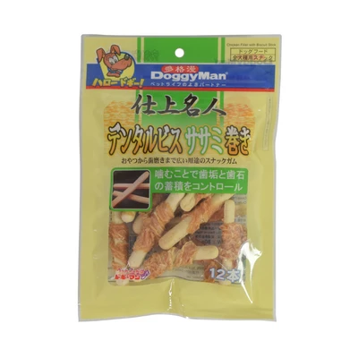 Gambar DoggyMan Camilan Anjing Chicken Fillet & Biscuit Stick 80 gr