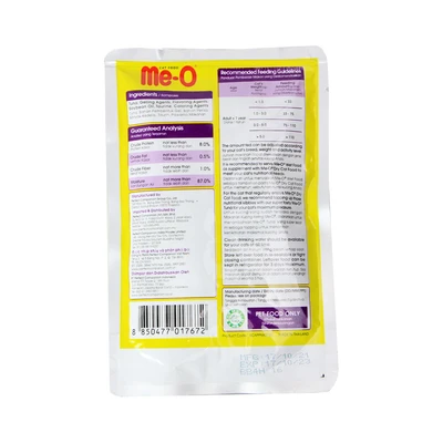 Gambar Me-O Makanan Kucing Basah Adult Tuna Pouch 80 gr