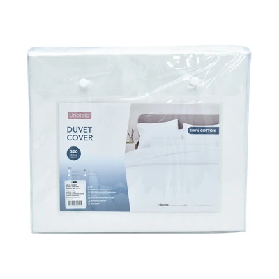 Gambar Linotela 260x230 cm Duvet Cover Katun - Putih