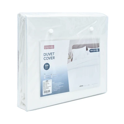 Gambar Linotela 260x230 cm Duvet Cover Katun - Putih