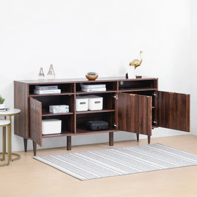 Gambar Informa Langdon Rak Tv High Stand - Cokelat Walnut