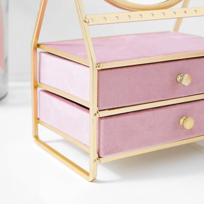 Gambar Informa Kotak Perhiasan & Cermin 19x13.5x31 cm - Pink