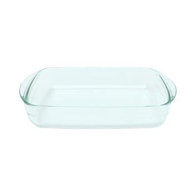 Gambar Cooking Color Decca Loyang Kue Kaca Rectangular 28.2x11.6 cm Transparan