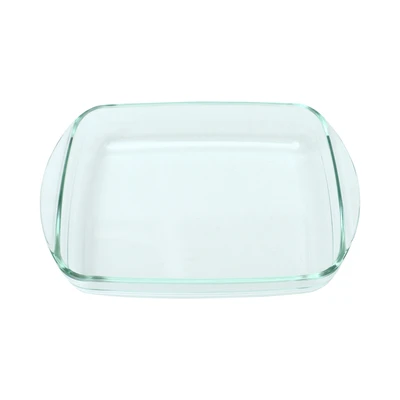 Gambar Cooking Color Decca Loyang Kue Kaca Rectangular 28.2x11.6 cm Transparan