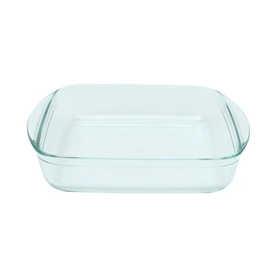 Gambar Cooking Color Decca Loyang Kue Kaca Square 25x21.9 cm Transparan
